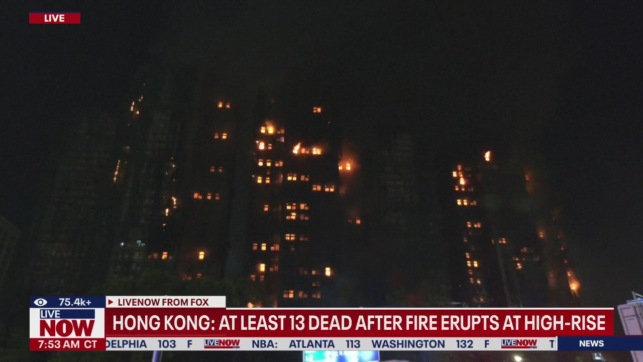 13 killed, more than a dozen injured in Hong Kong high-rise fire apartment buildings