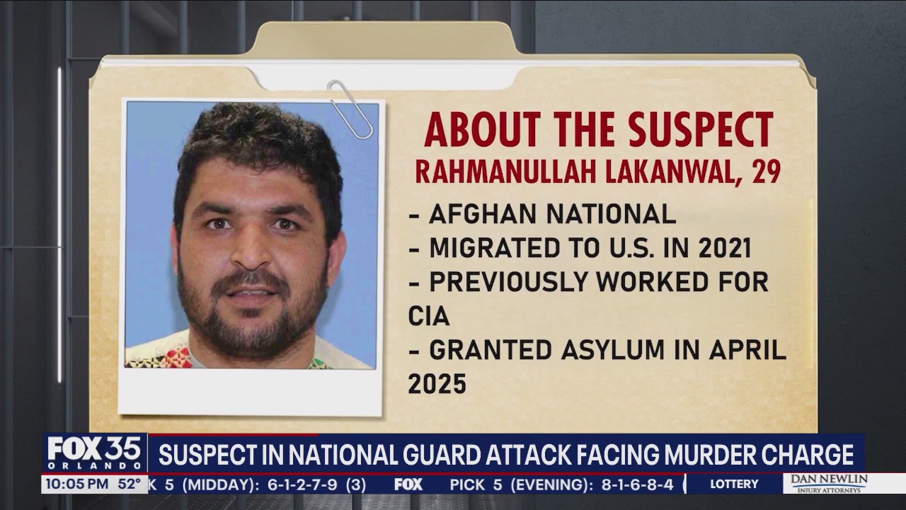 Suspect in National Guard DC attack to face murder charge