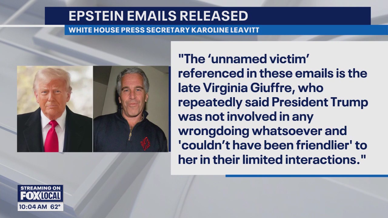 Newly-released Epstein emails mention Trump | FOX 11 Los Angeles