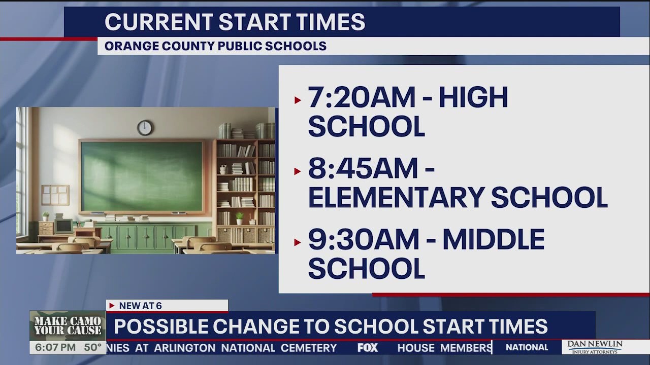 School start times could change in Orange, Osceola counties