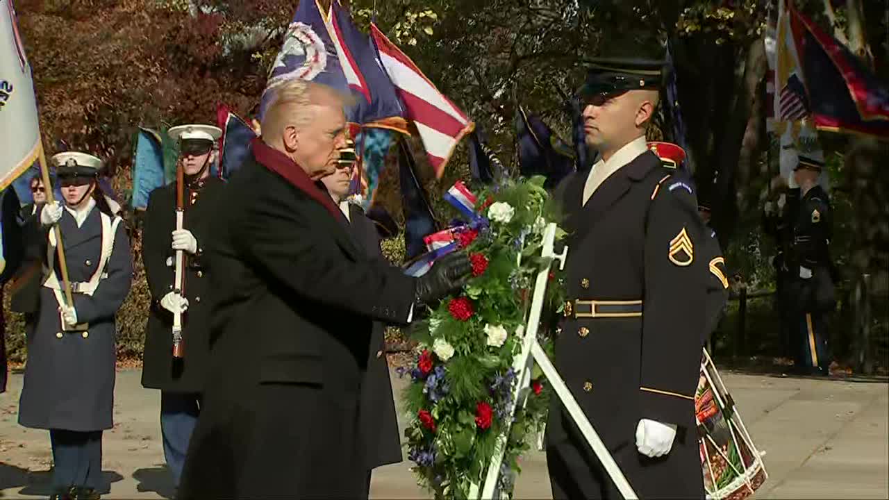 Trump’s Veterans Day wreath-laying ceremony [RAW]