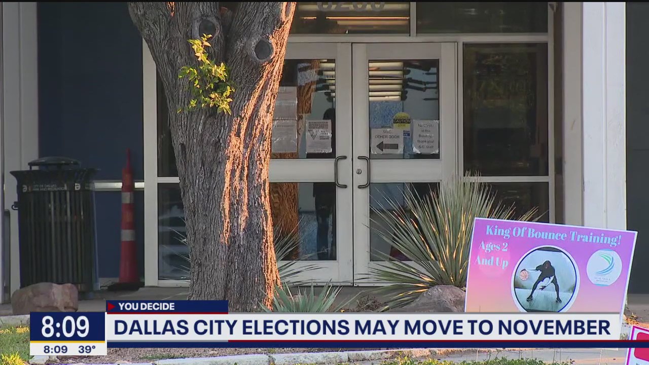 Dallas city elections may move to November
