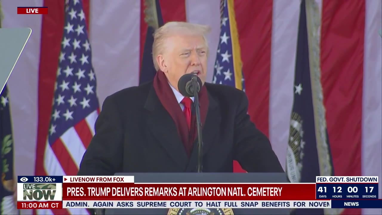 President Trump makes Veterans Day remarks