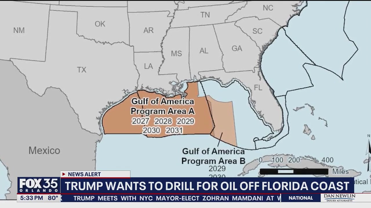 Trump administration moves to open offshore drilling near Florida