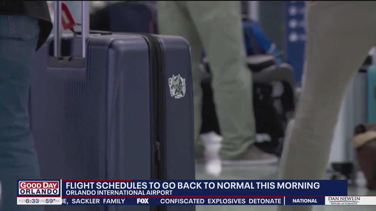 Orlando Airport's flight restrictions lifted, fewer delays