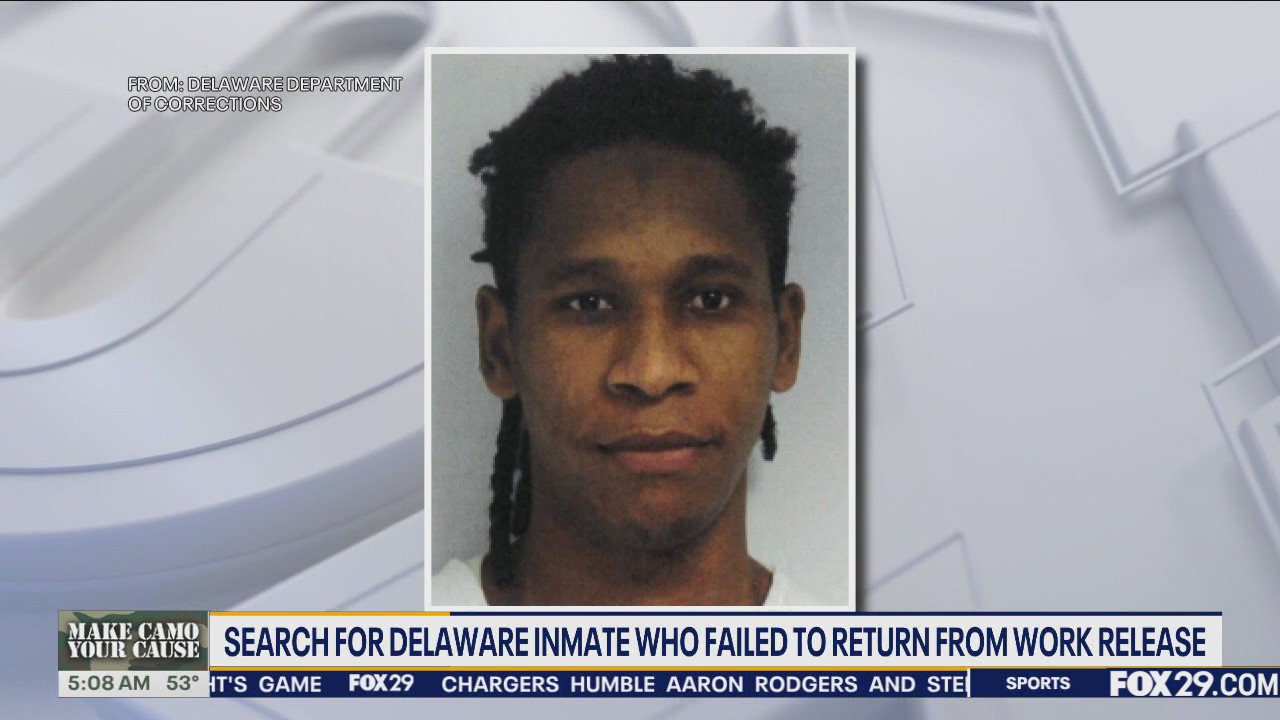 Search underway for Delaware inmate who failed to return from work release