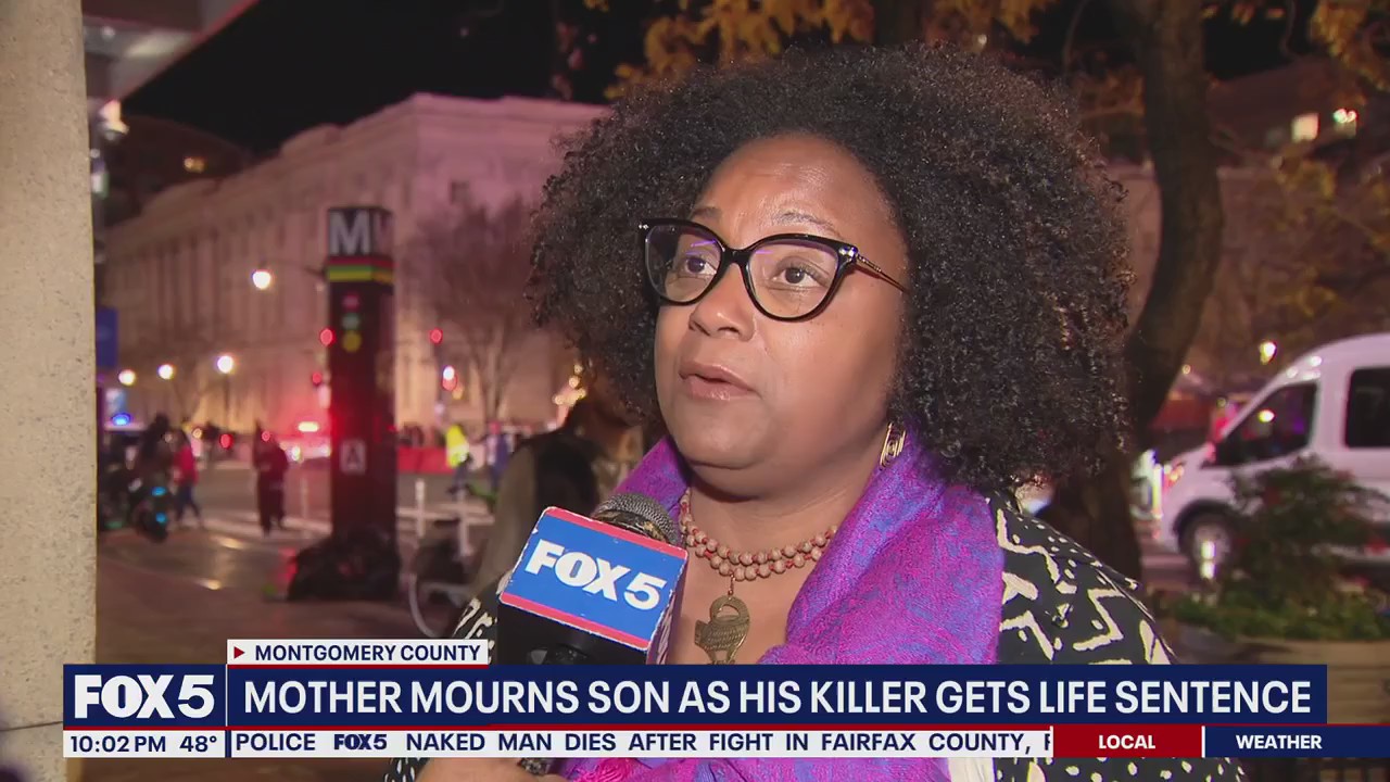 Maryland mother speaks out after son's killer sentenced