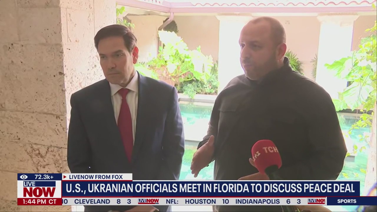 Rubio talks peace deal with Ukrainian officials in FL