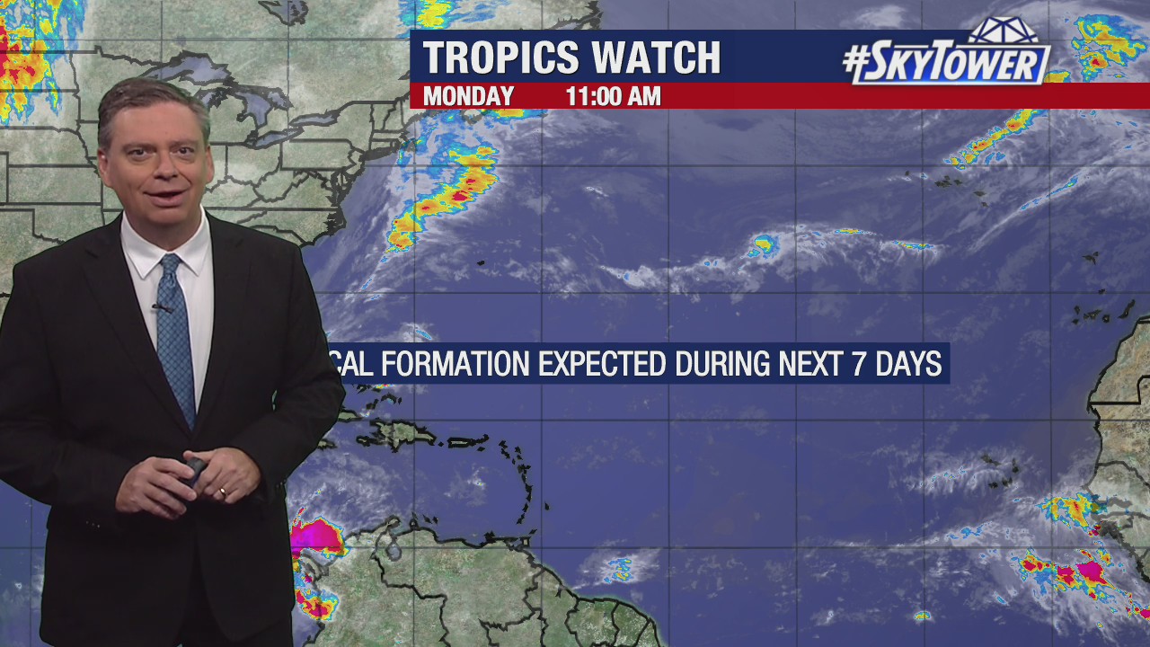 Tropics quiet as cold front blankets Florida