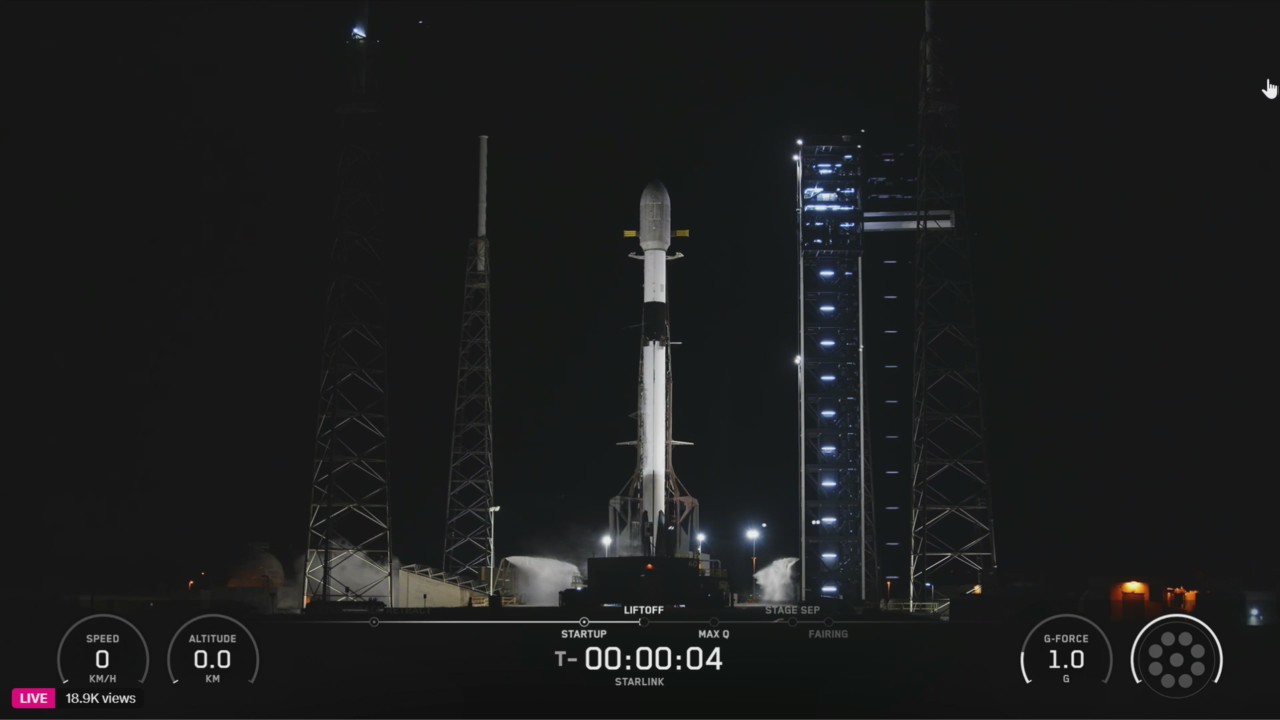 SpaceX lauches more Starlink satellites from Florida