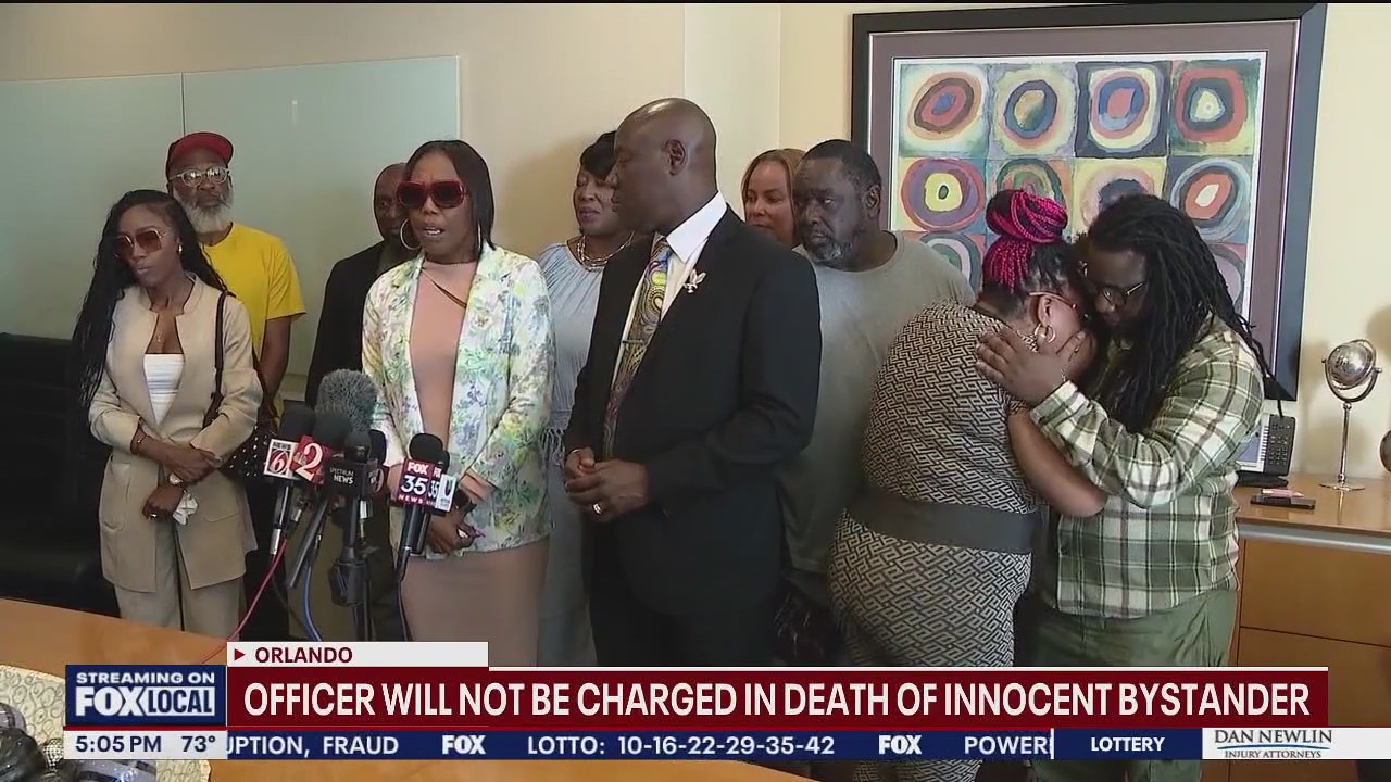 Orlando Police officer not charged in bystander's death