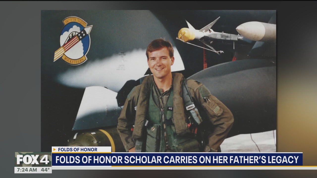 Folds of Honor scholar carries on her father's legacy