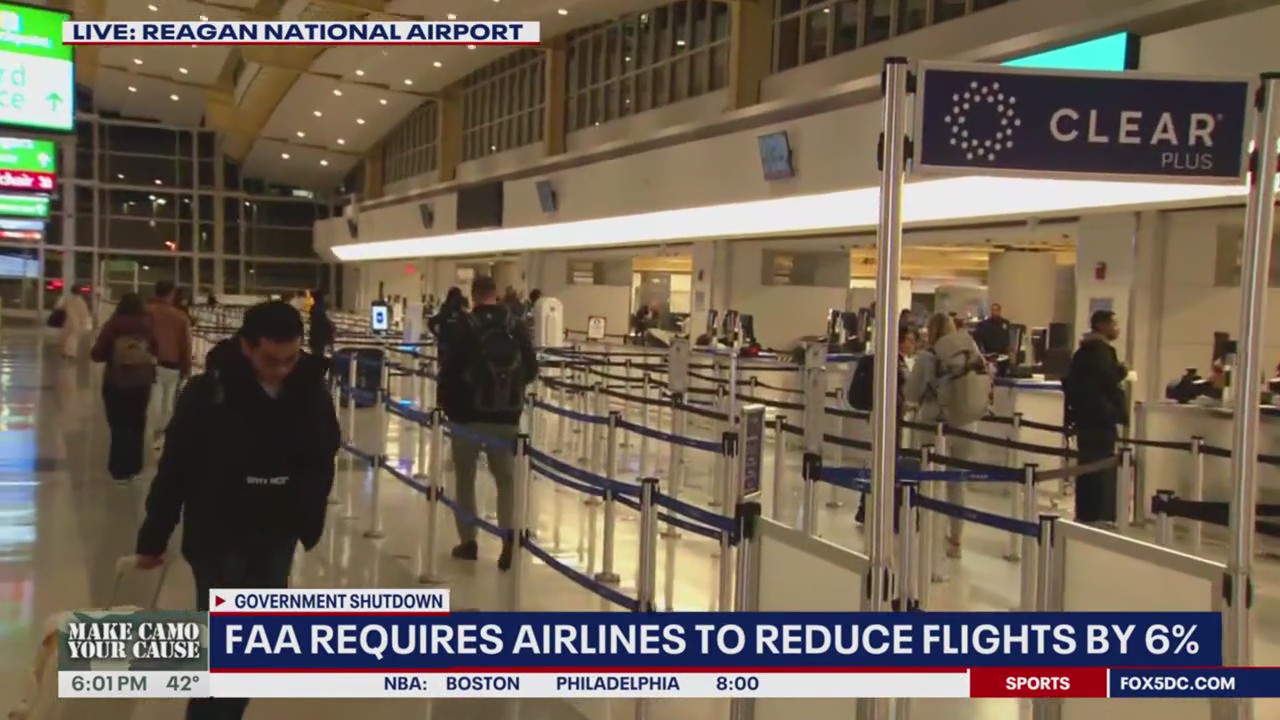 FAA now requiring airlines to reduce flights by 6%