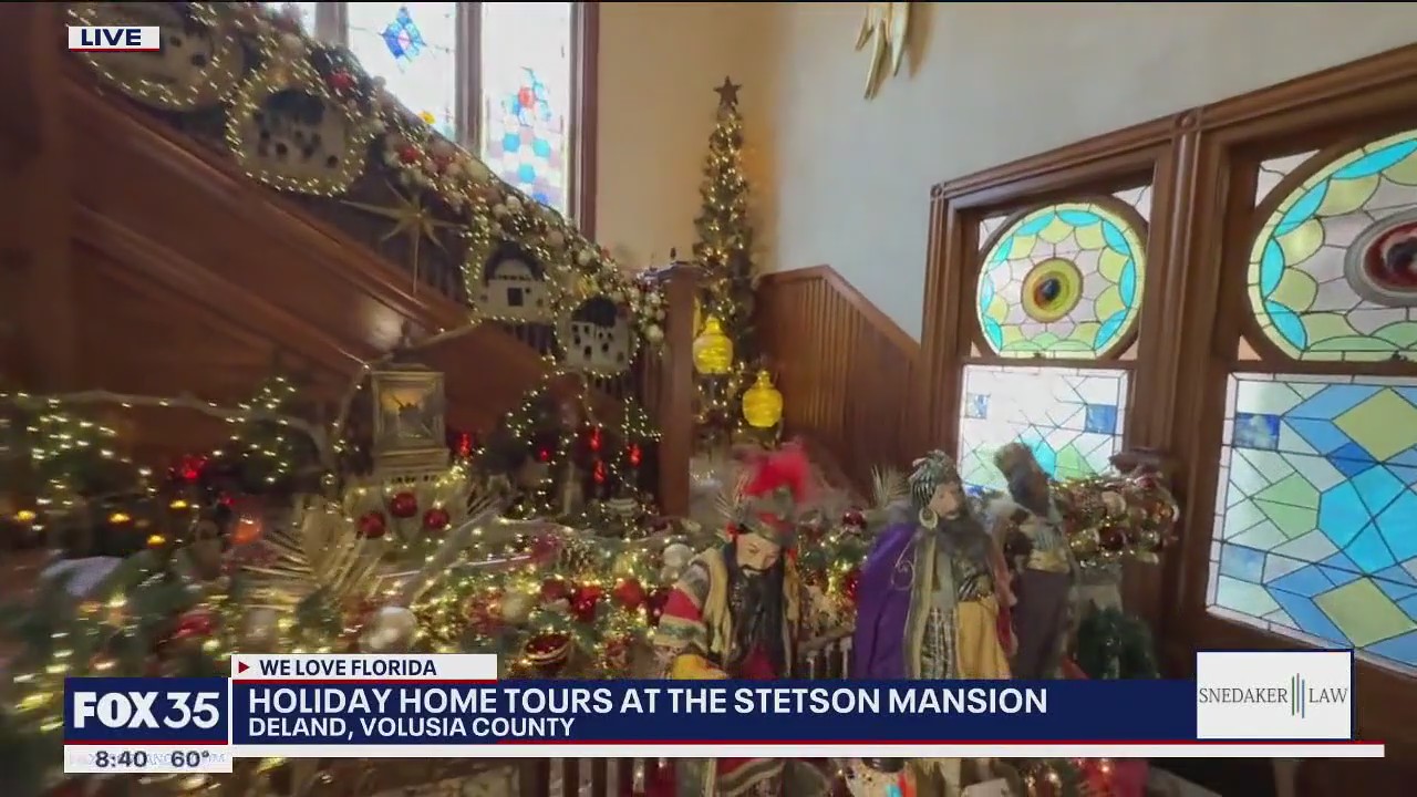 Holiday tours at the Stetson Mansion