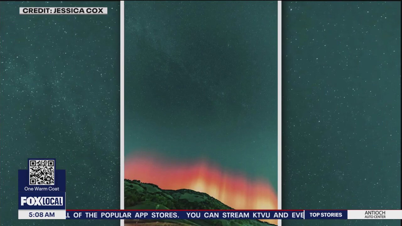 Northern lights hit Bay Area, light rain in afternoon