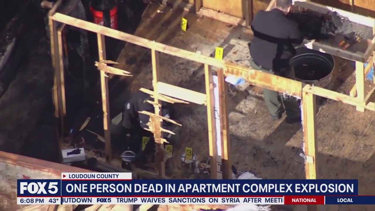 1 dead after fire, reports of explosion near Loudoun County apartment complex