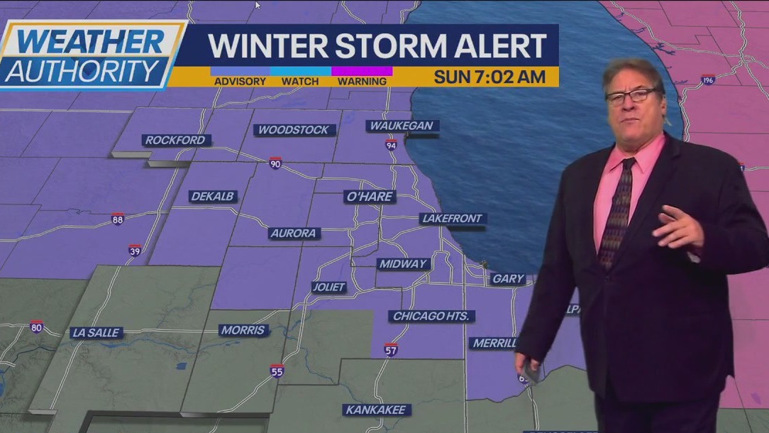 Chicago Weather: Snowfall tapers off leaving cloudy, cold conditions