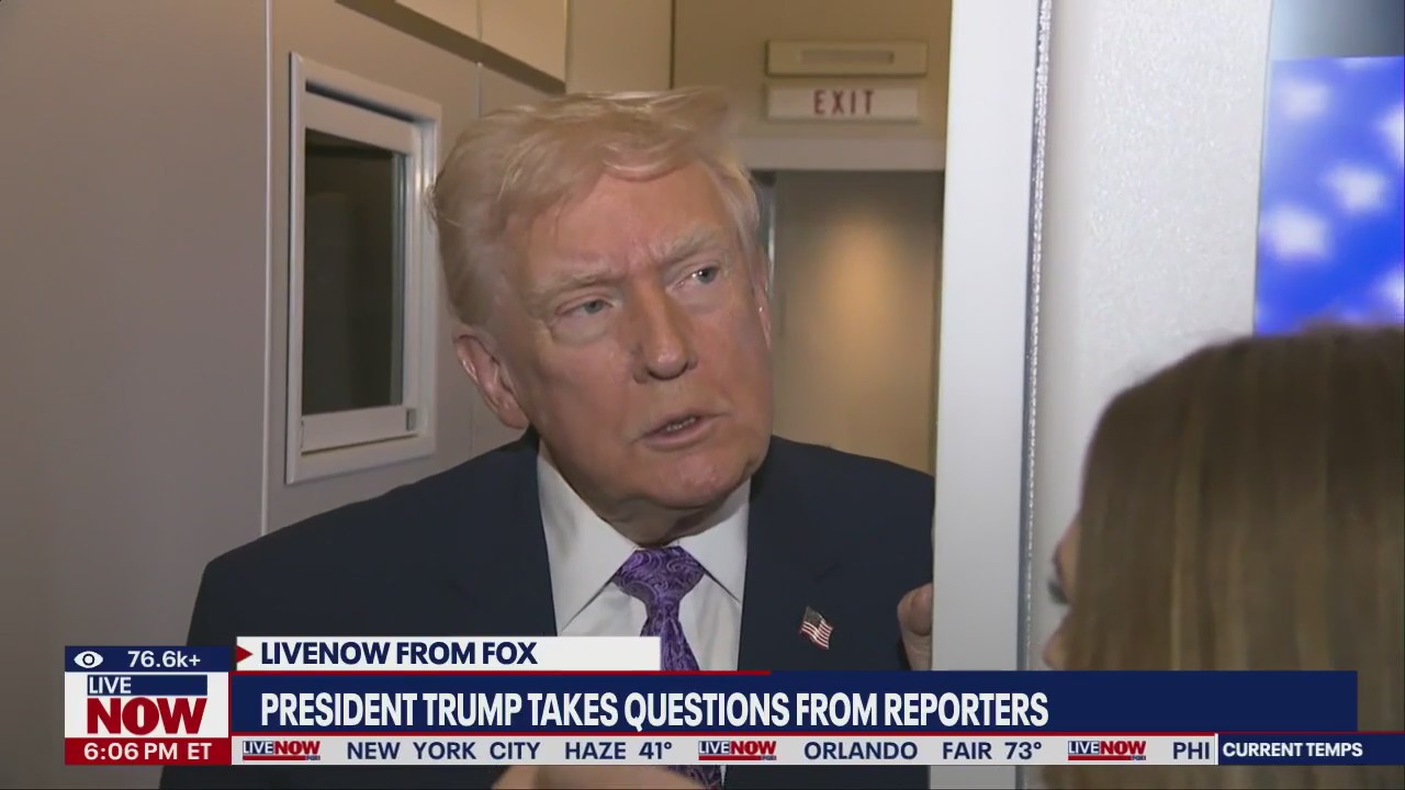 WATCH: Trump takes questions from media on AF1