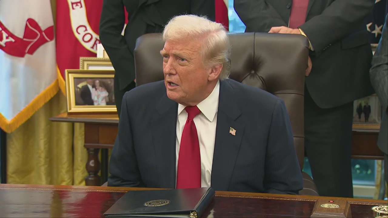 President Trump swears in the ambassador to India