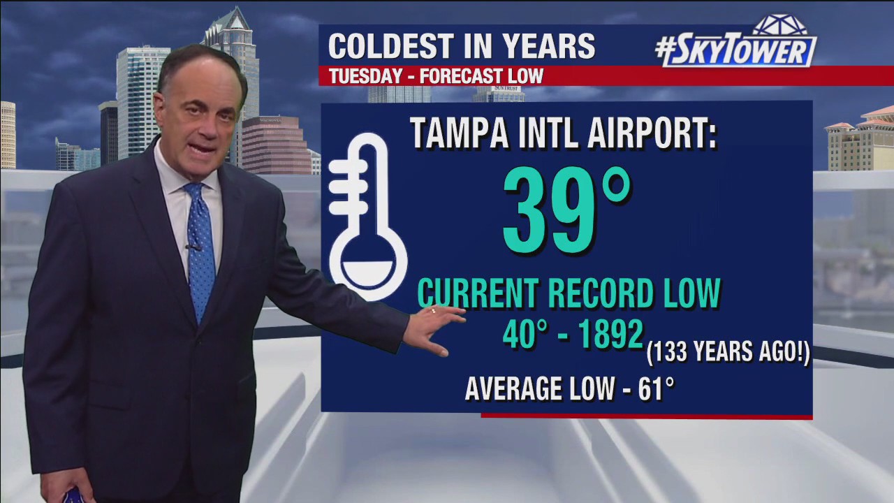 Tampa weather | Cold snap brings freeze warnings