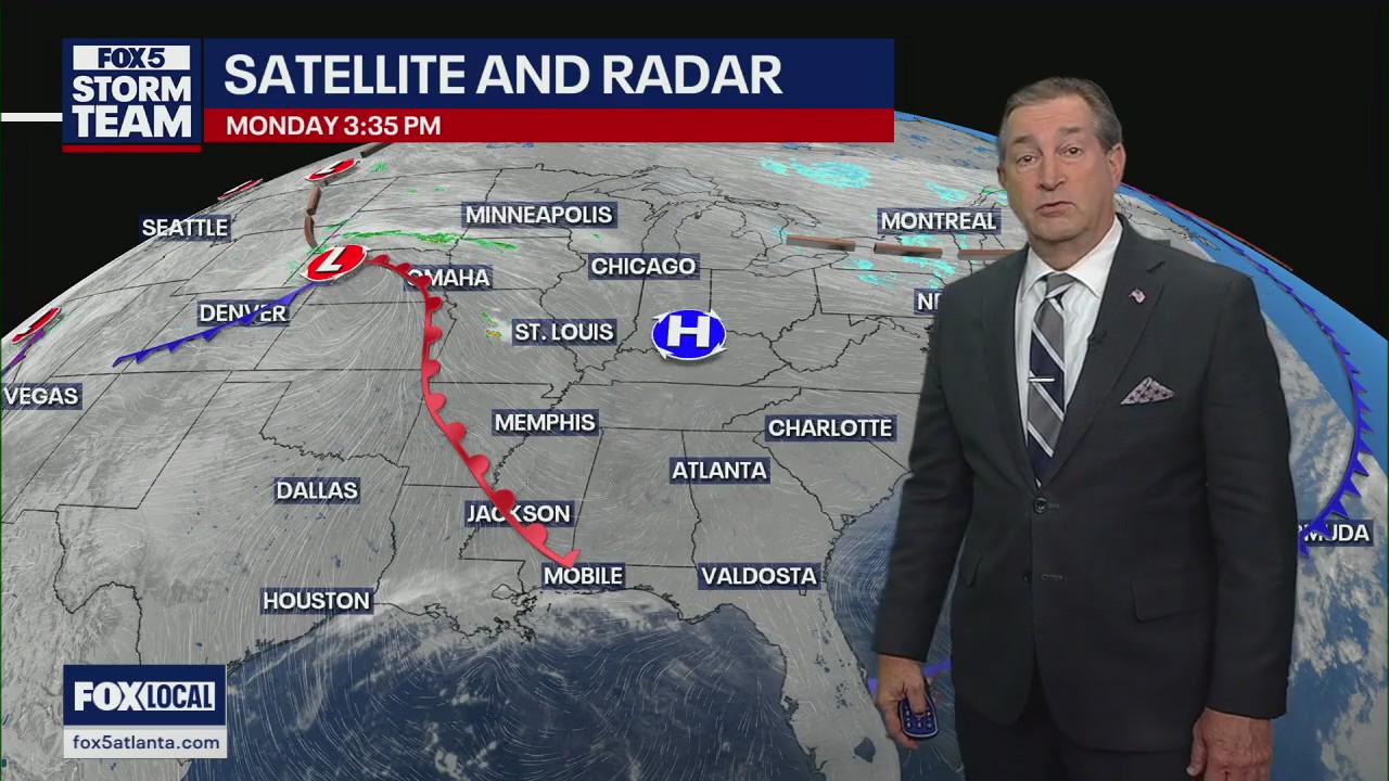 Monday evening forecast