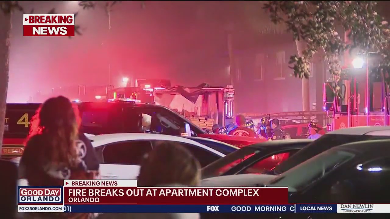 Fire breaks out at Orlando apartment complex
