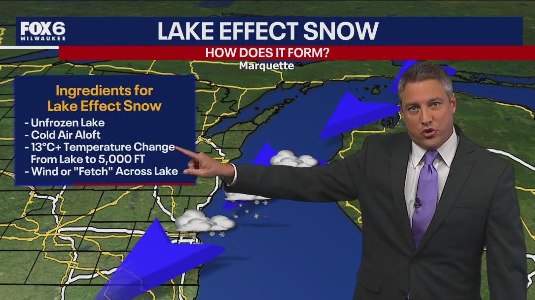 Lake-effect snow, how does it form?